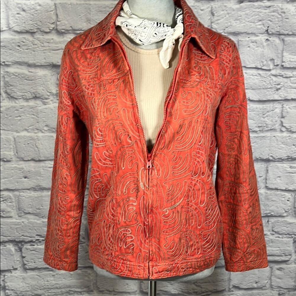 Tantrums Vibrant Embroidered Casual Jacket